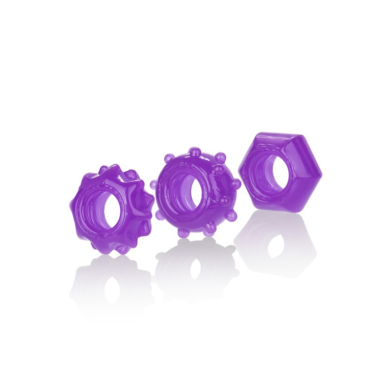 Pierścień-REVERSIBLE RING SET PURPLE